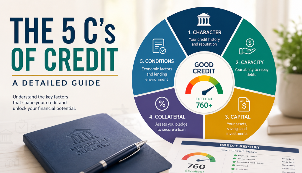 The 5 C’s of credit: character, capacity, capital, collateral, and conditions